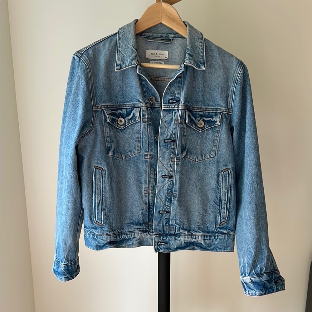 Rag & Bone, Miramar Terry Trucker Jacket in like new condition